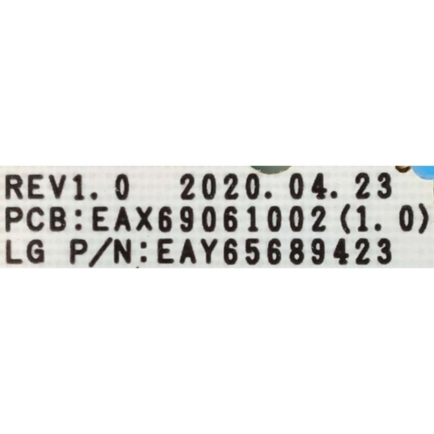 KIT DE TARJETAS PARA TV LG OLED 4K SMART TV / MAIN EBT66642903 / EAX69532304 / T-CON 6871L-6275B / 6870C-0852A / LE650AQD-ENA1-TJA / FUENTE EAY65689423 / EAX69061002 / LGP65CX-20OP / PANEL LE650AQD (EP)(A2) / MODELO OLED65C1PUB / OLED65C1PUB.BUSYLJR - Imagen 3
